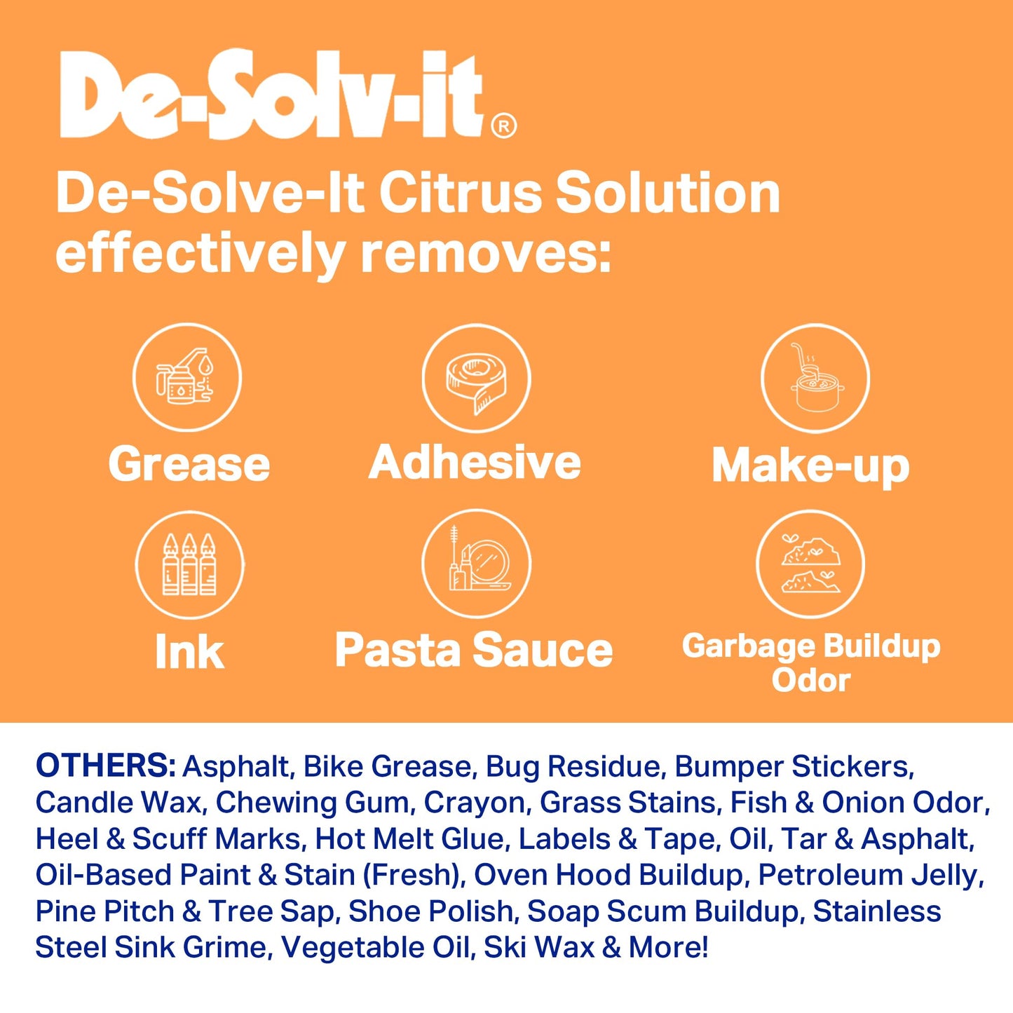 De-Solv-it 22608 Orange Sol Citrus Solution Spray, 12oz