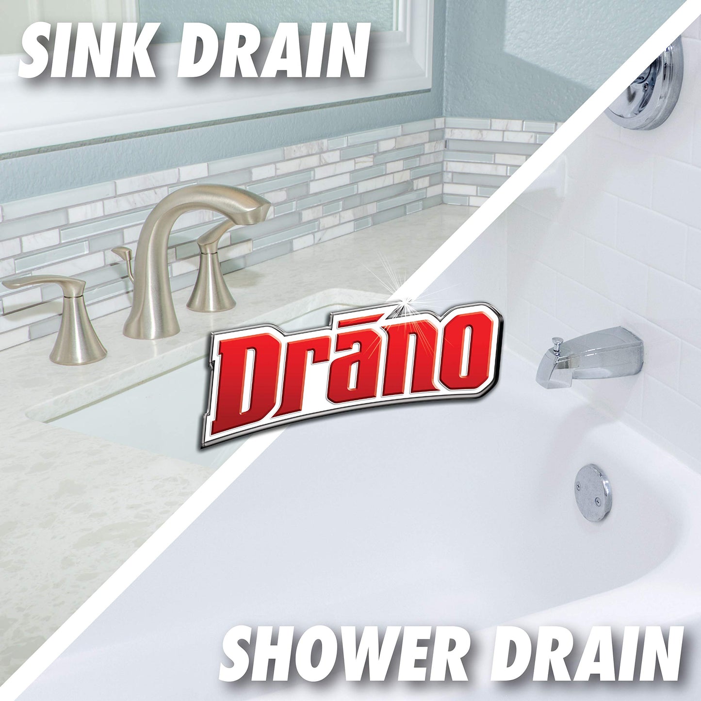 Drano Max Gel Drain Clog Remover and Cleaner for Shower or Sink Drains, Unclogs and Removes Hair, Soap Scum, Blockages,32oz