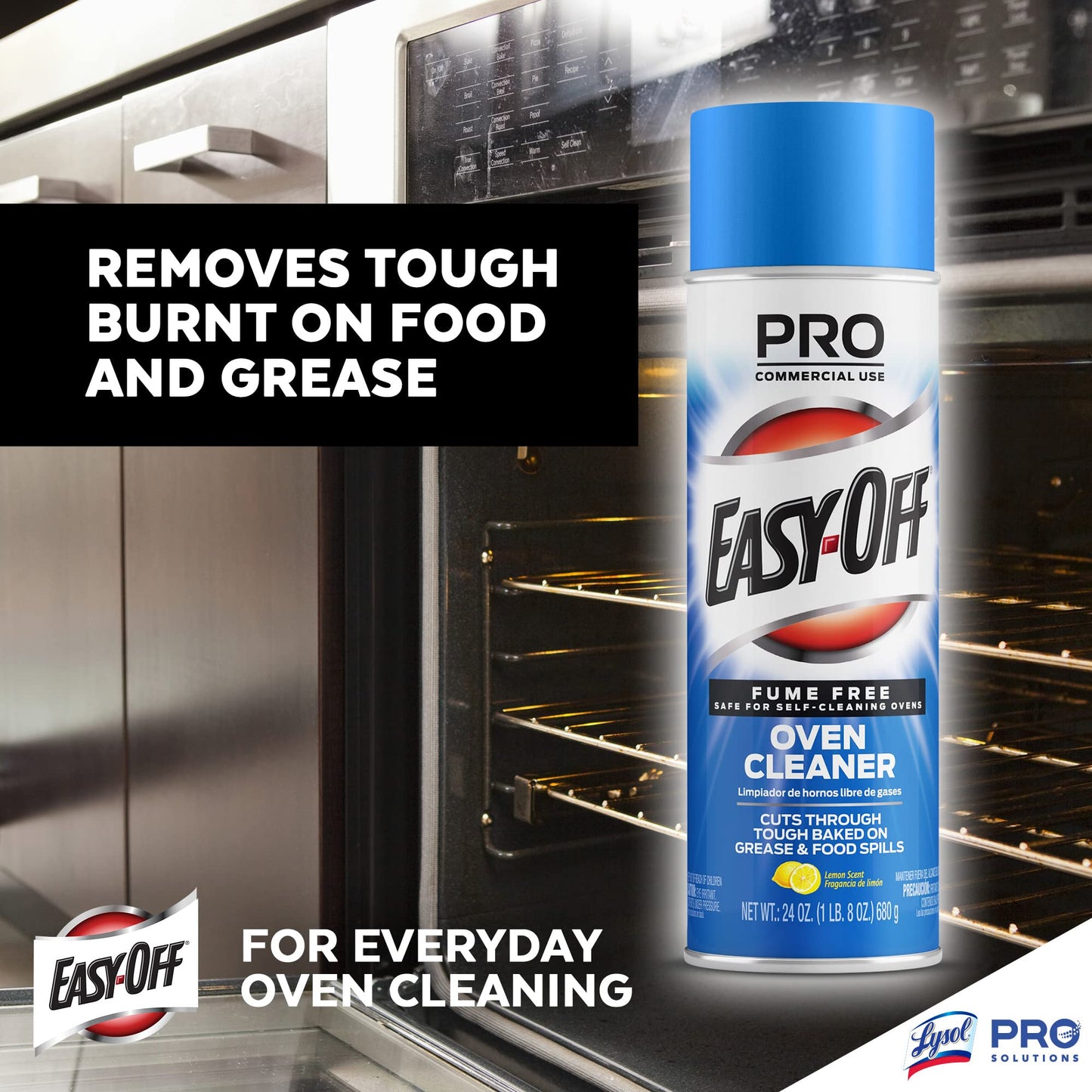 Easy Off Fume-free Max Oven Cleaner, Lemon 24oz Can