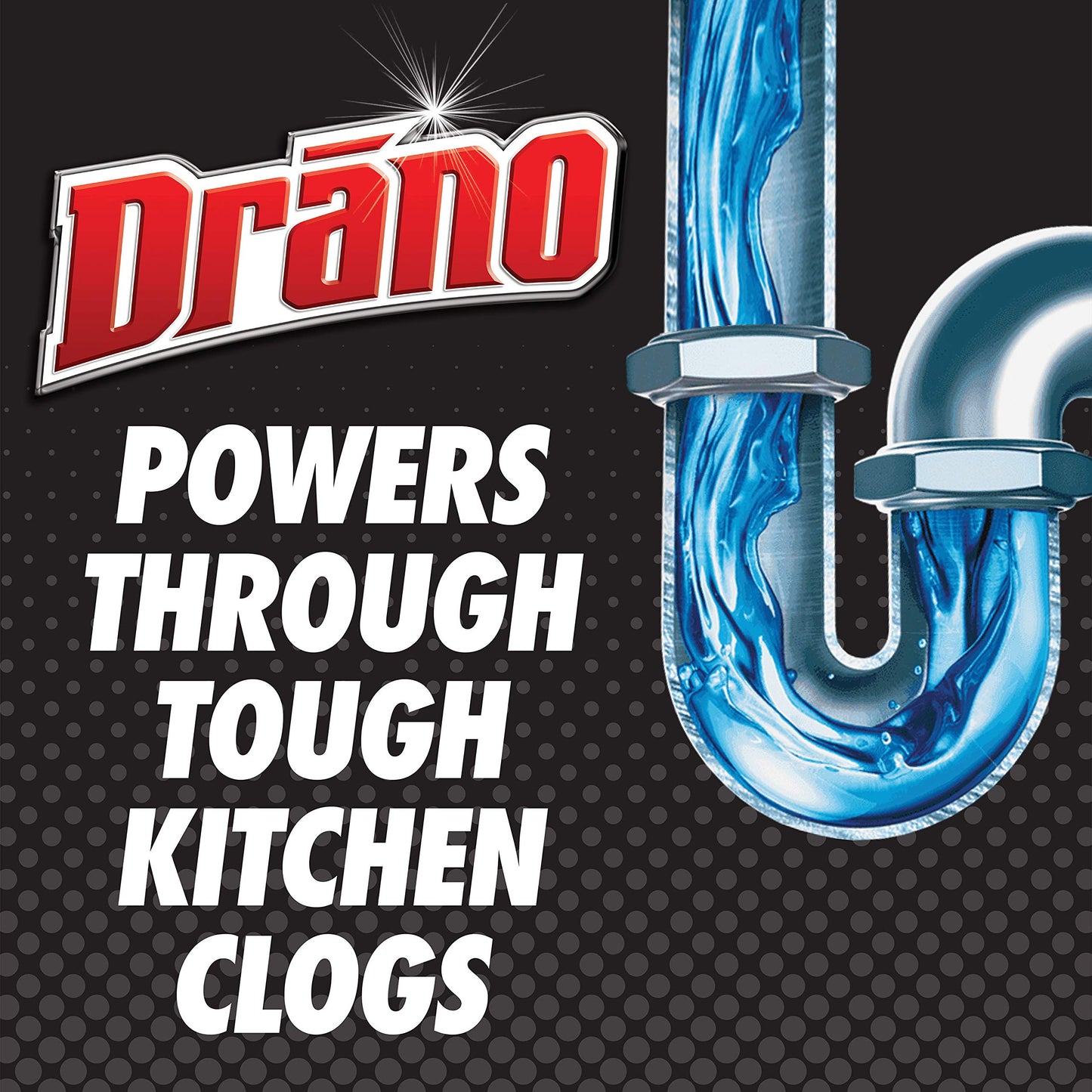 Drano Kitchen Granules Drain Clog Remover and Cleaner, Unclogs blockage from Grease or Cooking Oil, 8.8 oz