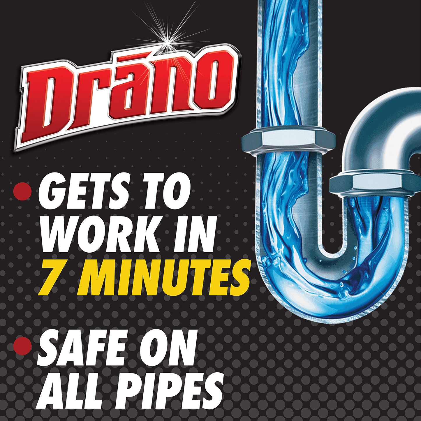 Drano Max Gel Drain Clog Remover and Cleaner for Shower or Sink Drains, Unclogs and Removes Hair, Soap Scum, Blockages,32oz