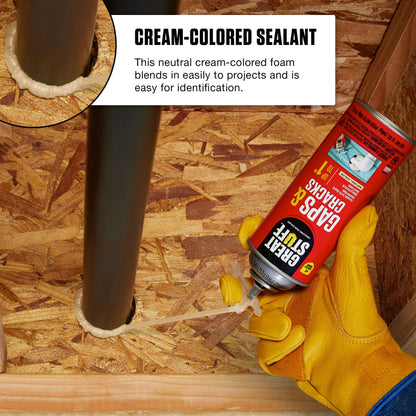 Great Stuff 157911 Insulating Foam Sealant, 20 Ounce, Ivory